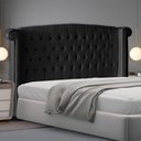 Ver imagem 2 de Cabeceira de Cama Box Luxo Queen 160 Cm Suede Preto do Lar Móveis