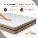 Ver imagem 3 de Cama Box King Bipartido Sintético + Colchão Molas Ensacadas Royal Sleep Bioclassic 193x203x59 Cor: