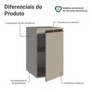 Ver imagem 4 de Balcão de Cozinha 40cm 1 Porta Suspenso Nice Madesa