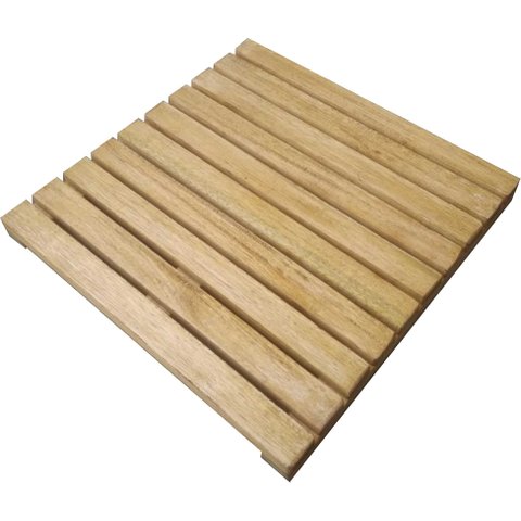 Deck de Madeira Modular 100x50cm com Pintura Neonx:osmocolor Castanho Uv Deck