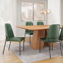 Ver imagem 5 de Cadeira Livia Courissimo Verde - Ssx Multicoisas