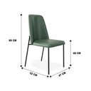 Ver imagem 6 de Cadeira Livia Courissimo Verde - Ssx Multicoisas
