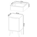 Ver mais imagens de Conjunto para Banheiro Gabinete com Cuba e Espelheira Preto Bn3630x41x42 Tecno Mobili Preto