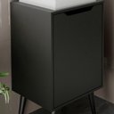 Ver imagem 3 de Conjunto para Banheiro Gabinete com Cuba e Espelheira Preto Bn3630x41x42 Tecno Mobili Preto