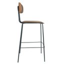 Ver imagem 4 de Kit 2 Banquetas New York Fratini 95 Cm (altura) Base Aço Preto e Assento Poliuretano (pu) Caramelo