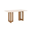 Ver imagem 4 de Mesa de Jantar 160cm Retangular 6 Lugares com Vidro Canto Arredondado Yara Henn