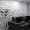 Ver imagem 5 de KIT 10 Painel Placa 3d Parede Revestimento Imita Gesso Luxo