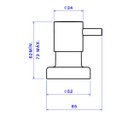 Ver imagem 4 de Acabamento para Registro de Gaveta e Pressão até 1 Deca Link Cromado Cod: 4900.c.pq.lnk