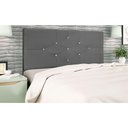 Ver imagem 3 de Cabeceira Estofada Cama Box Queen 160cm Camboriú Suede Cinza