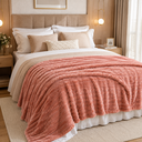 Ver imagem 2 de Boston Cobertor Canelado Alta Gramatura 400g Premium 1,80 x 2,20 Rosa