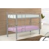 Beliche Bi Cama Tubolar em Aço, 2 Cama Solteiro Colchão 78:cinza - 1
