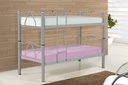 Ver imagem 1 de Beliche Bi Cama Tubolar em Aço, 2 Cama Solteiro Colchão 78:cinza