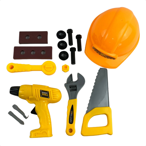 Kit Ferramentas Brinquedo Pequenos Engenheiros em Ação
