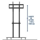 Ver imagem 4 de Pedestal Plus Suporte de Chão com Bandeja e Ajuste de Altura para Tv de Ate 75 Pol Digodigodigo Pede