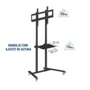 Ver imagem 5 de Pedestal Plus Suporte de Chão com Bandeja e Ajuste de Altura para Tv de Ate 75 Pol Digodigodigo Pede