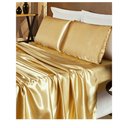 Ver imagem 3 de Jogo de Lençol Cama King 4 Peças Cetim Charmousse Romantic:Dourado