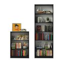 Ver imagem 2 de Kit Estante Livreiro 6908 e Estante Livreiro 6907 Preto