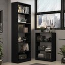 Ver imagem 1 de Kit Estante Livreiro 6908 e Estante Livreiro 6907 Preto