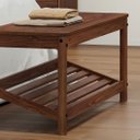 Ver imagem 6 de Banco Sapateira Hall Entrada Madeira Quarto Castanho Apoana Idimex