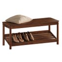 Ver imagem 2 de Banco Sapateira Hall Entrada Madeira Quarto Castanho Apoana Idimex