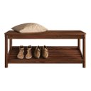 Ver imagem 7 de Banco Sapateira Hall Entrada Madeira Quarto Castanho Apoana Idimex