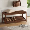 Ver mais imagens de Banco Sapateira Hall Entrada Madeira Quarto Castanho Apoana Idimex