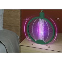 Raquete Eletrica Mata Mosquito 4 em 1 Luz UV Mosca Inseto Pernilongo Automatico Repelente Armadilha  - 5