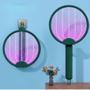 Ver imagem 3 de Raquete Eletrica Mata Mosquito 4 em 1 Luz UV Mosca Inseto Pernilongo Automatico Repelente Armadilha 