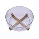 Ver imagem 1 de Saladeira de Vidro com Base 28 Cm Mimo Acácia Vd24047