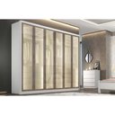 Ver imagem 1 de Guarda Roupa Casal Linea 6PTAS 8GAVS Neve N. Horizonte