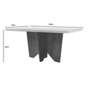 Ver imagem 3 de Sala de Jantar Mesa Evora 180 Mdf Vidro Canto Reto com 6 Cadeiras Grecia Rufato