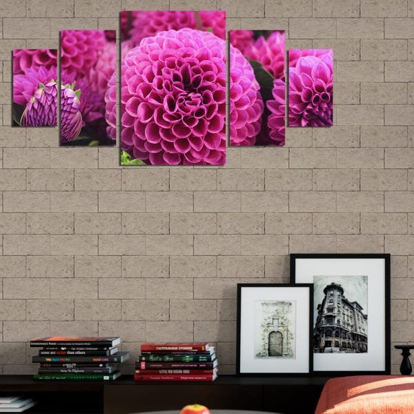 Quadro Decorativo Flor 3 em MDF 28x60cm - Laminina - 1