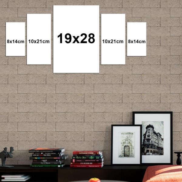 Quadro Decorativo Moto 2 em MDF 28x60cm - Laminina - 2