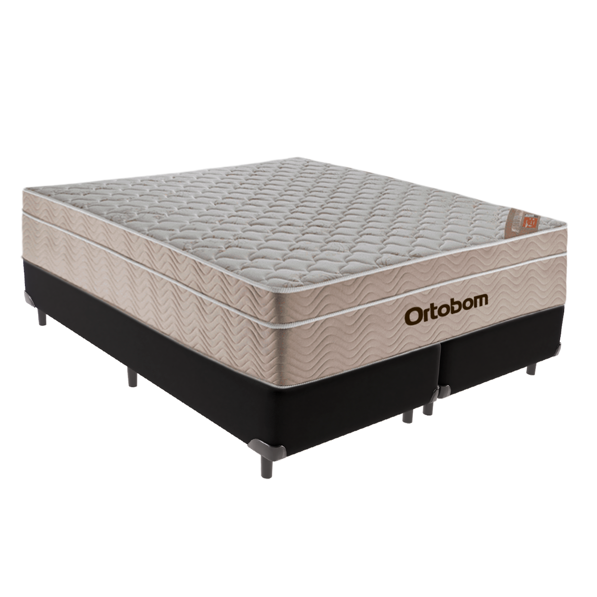 Cama Box Queen Ortobom Airtech Spring Pocket - Preto 158x198 - 1