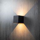 Ver imagem 2 de Arandela Germany Free Led Quadrada 6W Bivolt 3000K Luz Amarela Preto Fosco