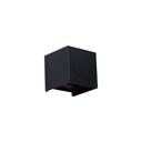 Ver imagem 1 de Arandela Germany Free Led Quadrada 6W Bivolt 3000K Luz Amarela Preto Fosco