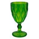 Ver imagem 1 de Taça de Acrílico Verde Diamond Diamante Festa Piscina Plástico 330ml Lyor
