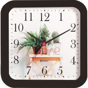 Relógio Parede 23cm Silencioso Preto Cozinha Herweg 660053S