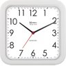 Relógio de Parede Quadrado Branco Herweg Silencioso 66004102 - 1