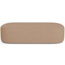 Ver imagem 5 de Kit 02 Puffs Decorativos Orgânicos para Living Quarto 140cm Doha W01 Linho Bege Escuro - Lyam Decor