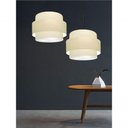 Ver mais imagens de Lustre para Sala de Jantar Vivare Md-4394 Cúpula em Tecido 50cm Algodão-crú 127/220v