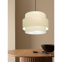 Ver imagem 6 de Lustre para Sala de Jantar Vivare Md-4394 Cúpula em Tecido 50cm Algodão-crú 127/220v