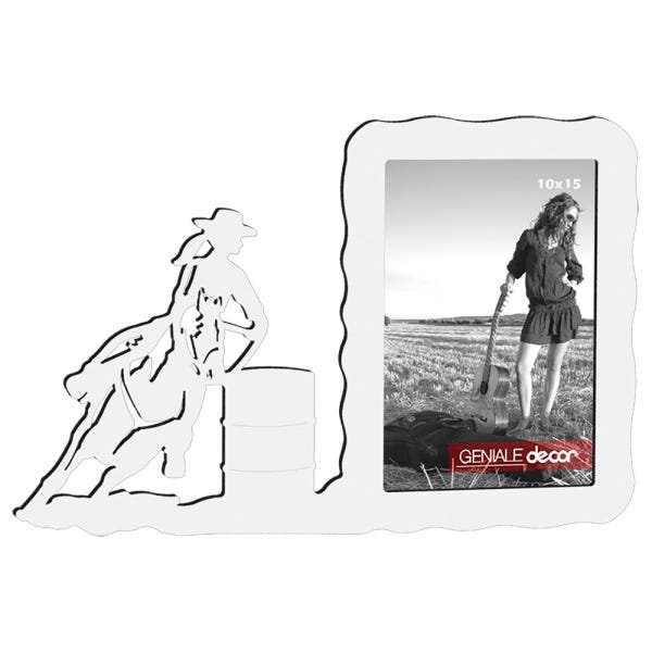 Porta-retrato Quadro Tambor Presente Para Montadora Montador De Cavalo Branco - 1