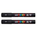 Ver imagem 1 de Caneta Marcadora Posca Pc-5m Preta 2 Unidades - Uni