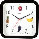 Ver imagem 1 de Relógio Parede 23cm Silencioso Preto Quadrado Herweg 660049S