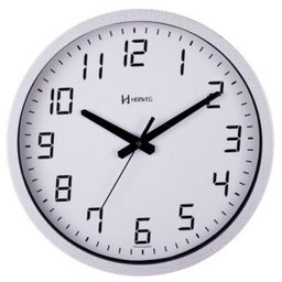 Relógio Parede 35cm Silencioso Branco Craque Brilhante 6722S - 1