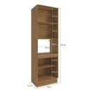 Ver imagem 2 de Kit Forno Celeste Kappesberg 100% Mdf 4 Portas Nogueira 70cm