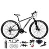 Bicicleta Aro 29 Absolute Nero 5 Câmbios Shimano 24v K7 Freios Hidráulicos Garfo Trava - Cinza - 1