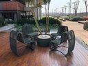 Ver imagem 1 de Conjunto Descanso 4 Poltronas 1 Mesa para Varandas Jardim Área Externa Pergolado