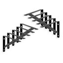 Ver imagem 1 de KIT 10 PEÇAS SUPORTE MÃO FRANCESA P/ PRATELEIRA DE 10CM- PRETA